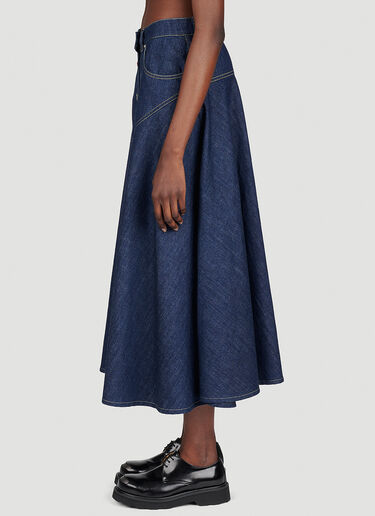 Long Flared Denim Skirt Kenzo Long Flared Denim Skirt Blue knz0253011
