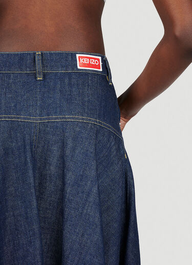 Long Flared Denim Skirt Kenzo Long Flared Denim Skirt Blue knz0253011