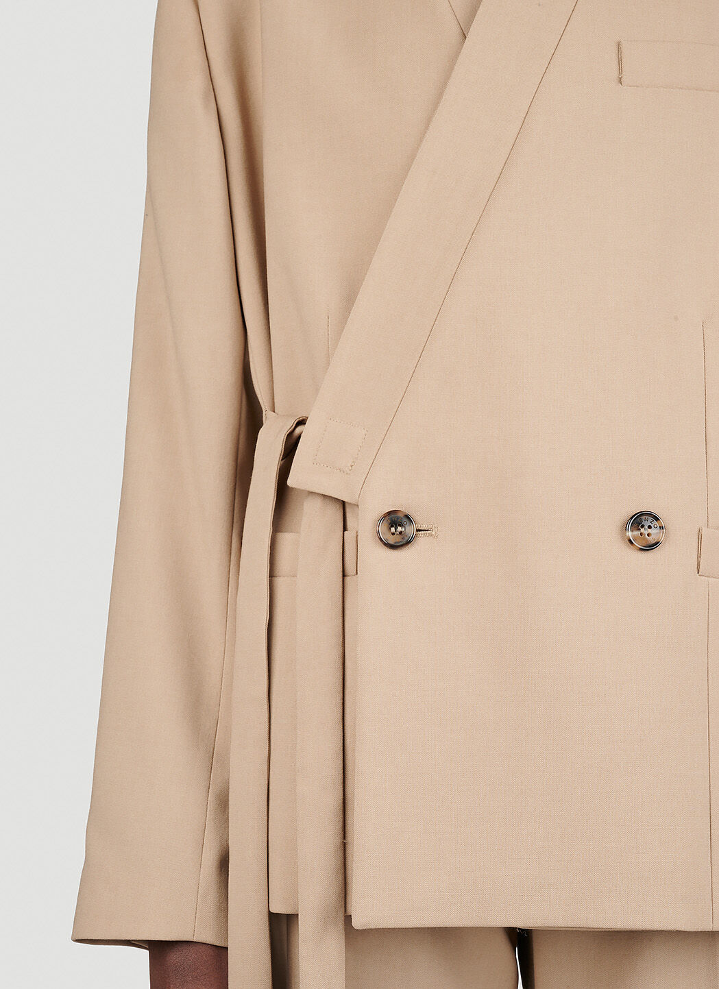 Kenzo Women's' Kimono Wool Blazer in Beige | LN-CC®