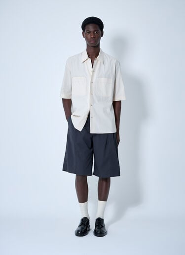 Lemaire Pleated Bermuda Shorts Grey lem0160008