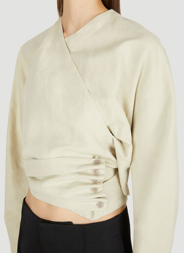 Lemaire Wrap Top Cream lem0250006