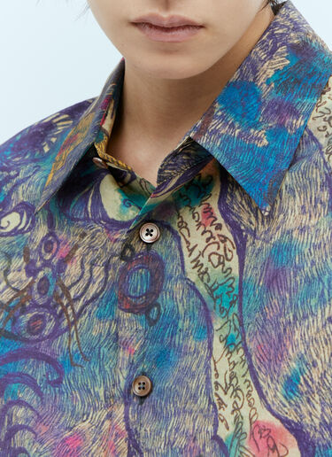 Lemaire Angkasapura Long Sleeve Shirt Blue lem0254004