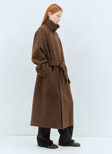 랩 울 코트 Lemaire 랩 울 코트 브라운 lem0258002
