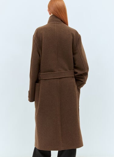 랩 울 코트 Lemaire 랩 울 코트 브라운 lem0258002