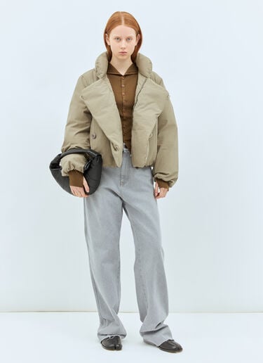 Lemaire 솔기 없는 피티드 가디건 브라운 lem0258030