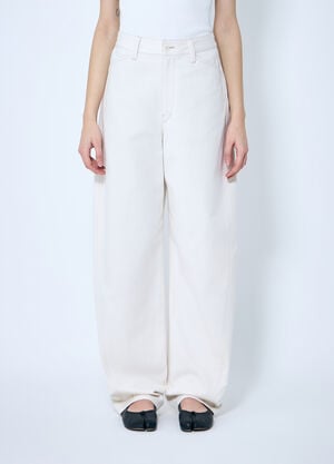 Lemaire ファイブポケットツイストパンツ  クリーム lem0260006
