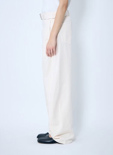 Lemaire Belted Twisted Pants White lem0260010