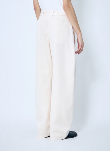 Lemaire Belted Twisted Pants White lem0260010