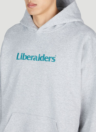 Logo Hooded Sweatshirt Liberaiders Logo Hooded Sweatshirt Grey lib0153006