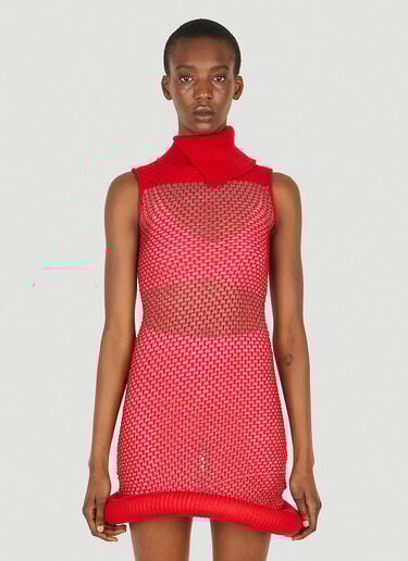 Mesh Knit Dress LOUISE LYNGH BJERREGAARD Mesh Knit Dress Red llb0248003