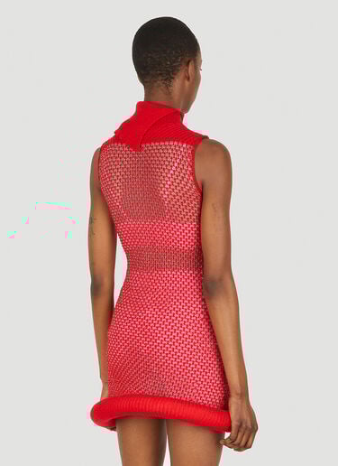Mesh Knit Dress LOUISE LYNGH BJERREGAARD Mesh Knit Dress Red llb0248003