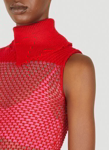 Mesh Knit Dress LOUISE LYNGH BJERREGAARD Mesh Knit Dress Red llb0248003