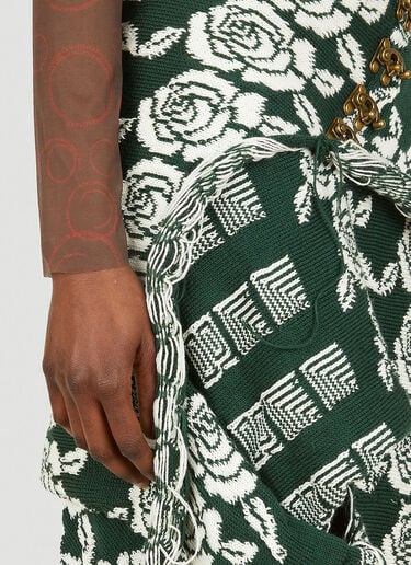 Draped Knitted Skirt LOUISE LYNGH BJERREGAARD Draped Knitted Skirt Green llb0248004