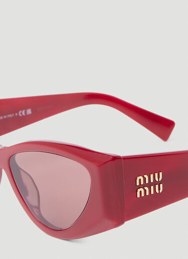 캣 아이 선글라스 Miu Miu 캣 아이 선글라스 핑크 lmu0253006