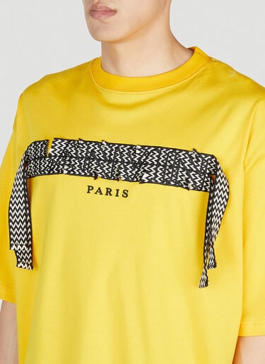 Curb Lace T-Shirt Lanvin Curb Lace T-Shirt Yellow lnv0153011