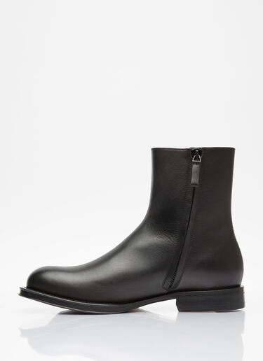 Lanvin 메들리 지퍼 앵클 부츠 블랙 lnv0153022
