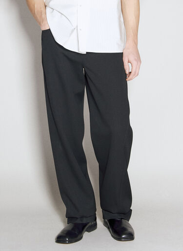 Lanvin 트위스트 레그 테일러드 팬츠  블랙 lnv0154004