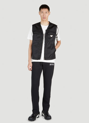 6 Moncler 1017 ALYX SM Logo Print Track Pants Black mal0151013