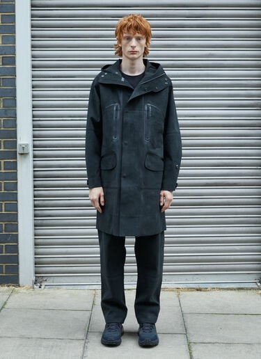 Alcantara® Mud Parka Coat Massimo Osti Studio Alcantara® Mud Parka Coat Black mao0158002