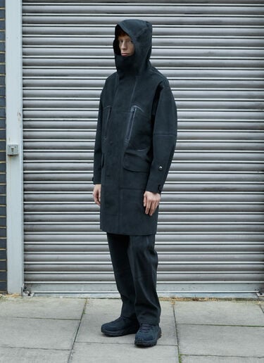Alcantara® Mud Parka Coat Massimo Osti Studio Alcantara® Mud Parka Coat Black mao0158002