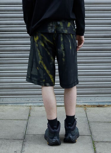 Massimo Osti Studio Camouflage Bermuda Shorts Black mao0158021