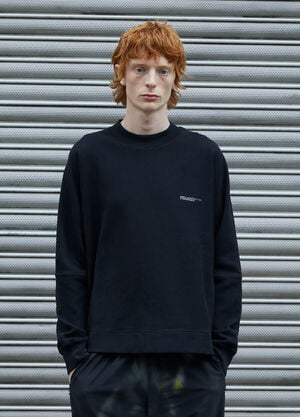 Massimo Osti Studio 로고 맨투맨  블랙 mao0158040