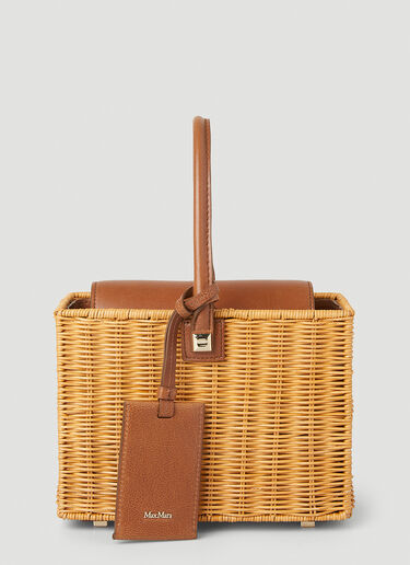 Cesto Wicker Handbag Max Mara Cesto Wicker Handbag Beige max0252035