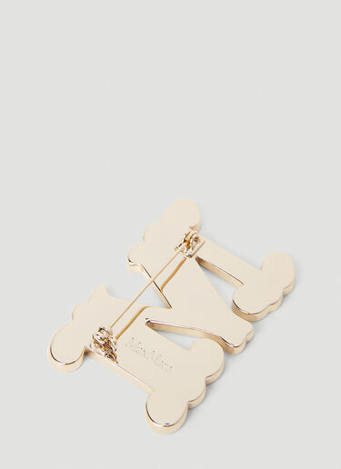 Max Mara 모노그램 브로치 블루 max0252071