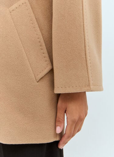 Max Mara Short 101801 Icon Coat Beige max0253018