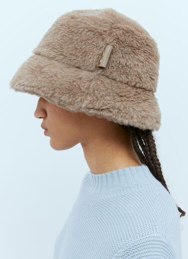 Max Mara Teddy Bucket Hat Beige max0254085