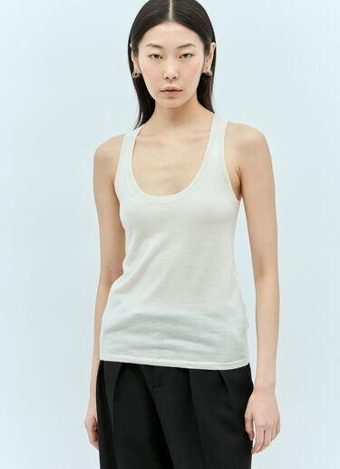 Max Mara Cashmere Tank Top Cream max0255002