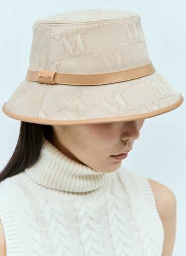 Max Mara 자카드 면 버킷 햇 베이지 max0255040