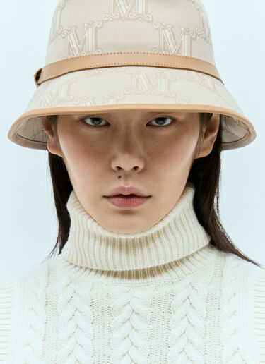 Max Mara 자카드 면 버킷 햇 베이지 max0255040