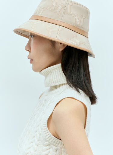 자카드 면 버킷 햇 Max Mara 자카드 면 버킷 햇 베이지 max0255040