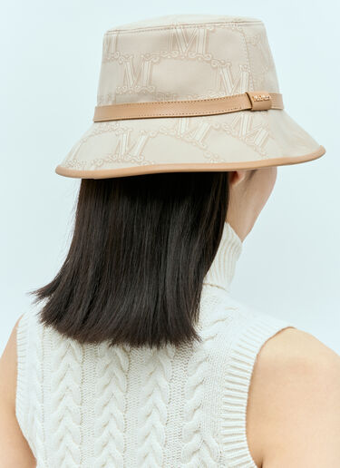 Max Mara 자카드 면 버킷 햇 베이지 max0255040