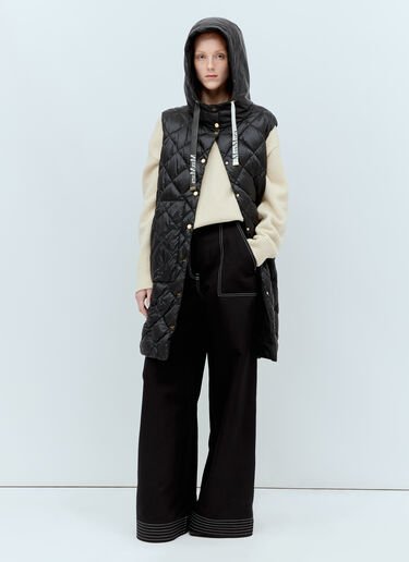 Long Padded Gilet Max Mara Long Padded Gilet Black max0255058