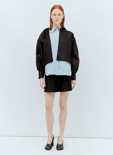 Max Mara Cotton Canvas Shirt Blue max0256068