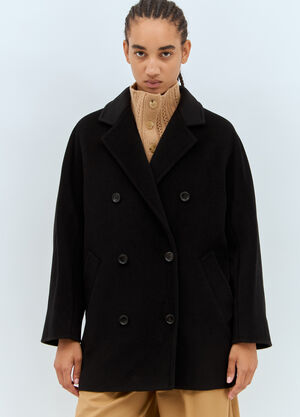 Max Mara ショート 101801 アイコンコート  ブラック max0257006
