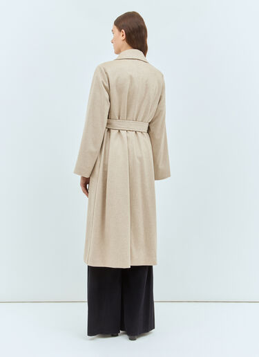 Max Mara 플레어 캐시미어 코트 크림 max0258011