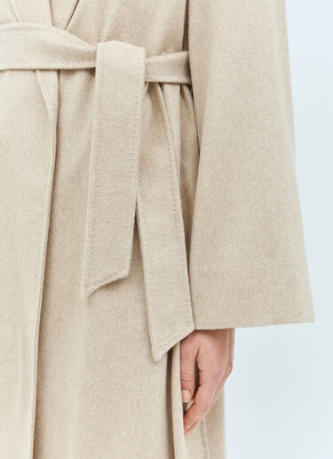 Max Mara 플레어 캐시미어 코트 크림 max0258011