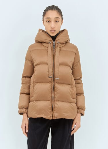 Max Mara 防水蓬松羽绒服  棕色 max0258026
