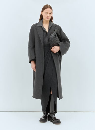 Max Mara 宽大羊毛羊绒混纺外套 灰色 max0258030