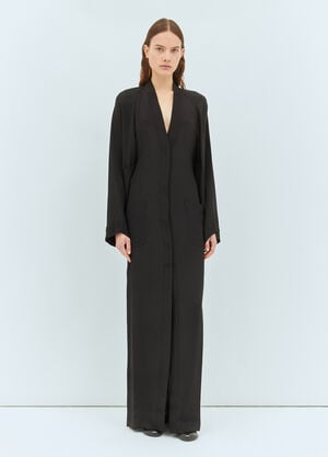 Max Mara 长款真丝连衣裙 黑色 max0258040