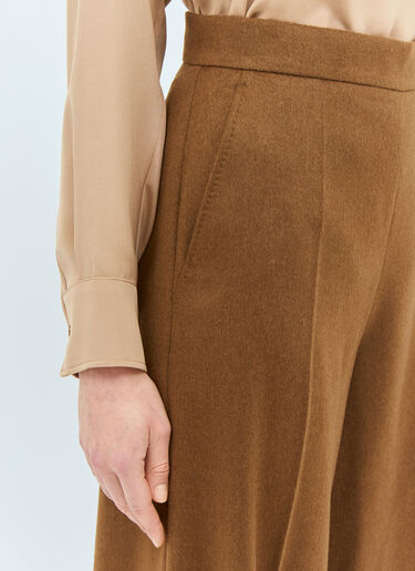 Max Mara Camel Hair Palazzo Pants Brown max0258045