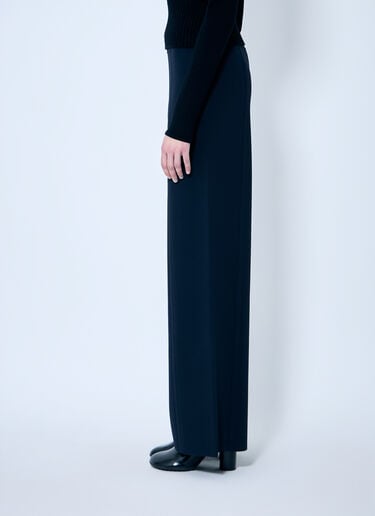 Max Mara Knit Wide Leg Pants Navy max0259002