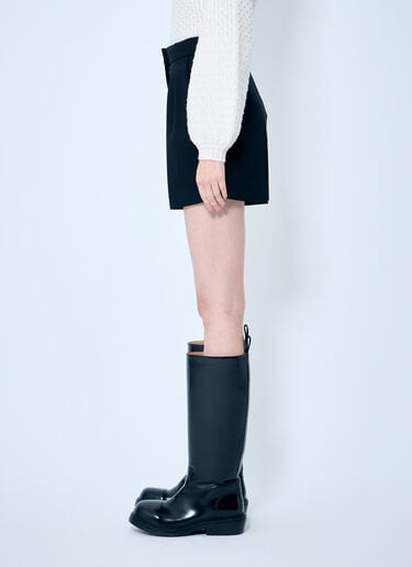 Max Mara 羊毛帆布短裤 黑色 max0259013