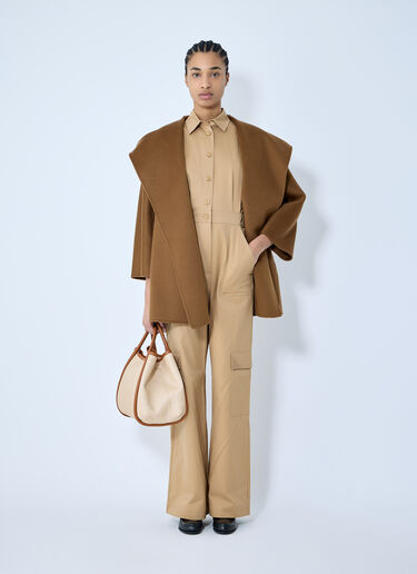 连帽羊绒大衣 Max Mara 连帽羊绒大衣 棕色 max0259020