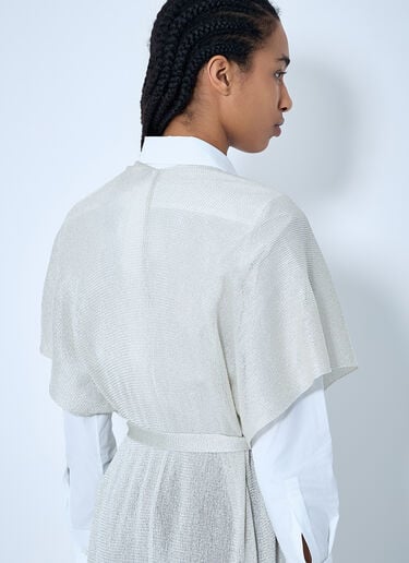 Max Mara 束腰针织开衫  白色 max0260015