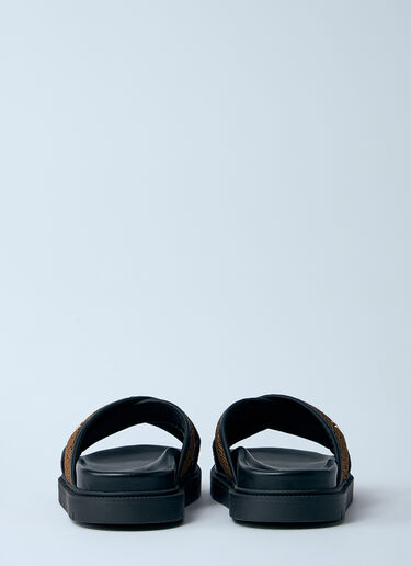 ロゴプレートスライド Max Mara ロゴプレートスライド ブラウン max0260016