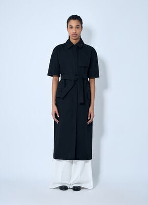 Max Mara 헤비-듀티 트렌치 코트  블랙 max0260034